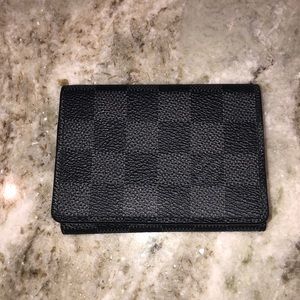 Louis Vuitton engraved mens wallet